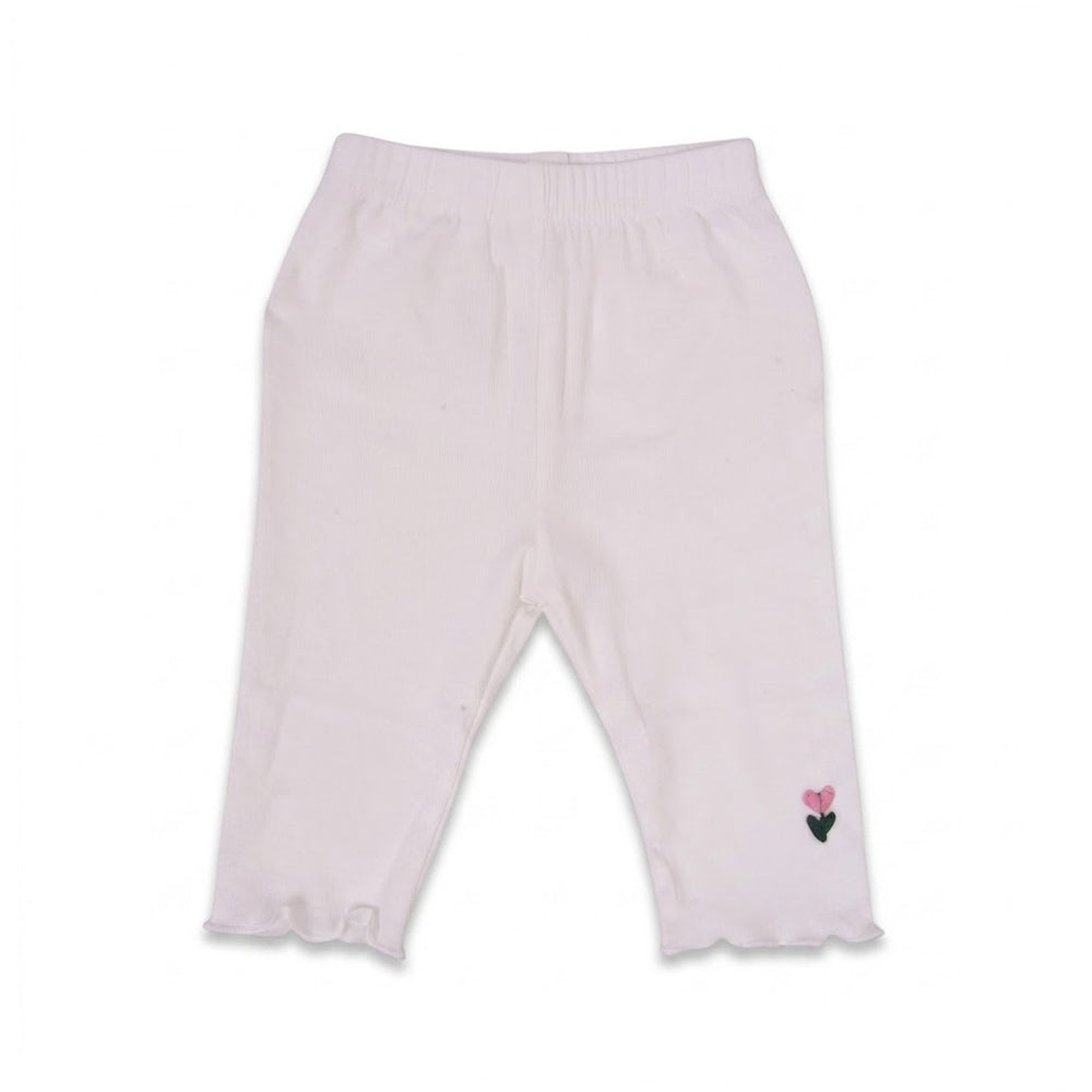 GIRLS CAPRI PLAIN WHITE IRS-26 12-18M 004