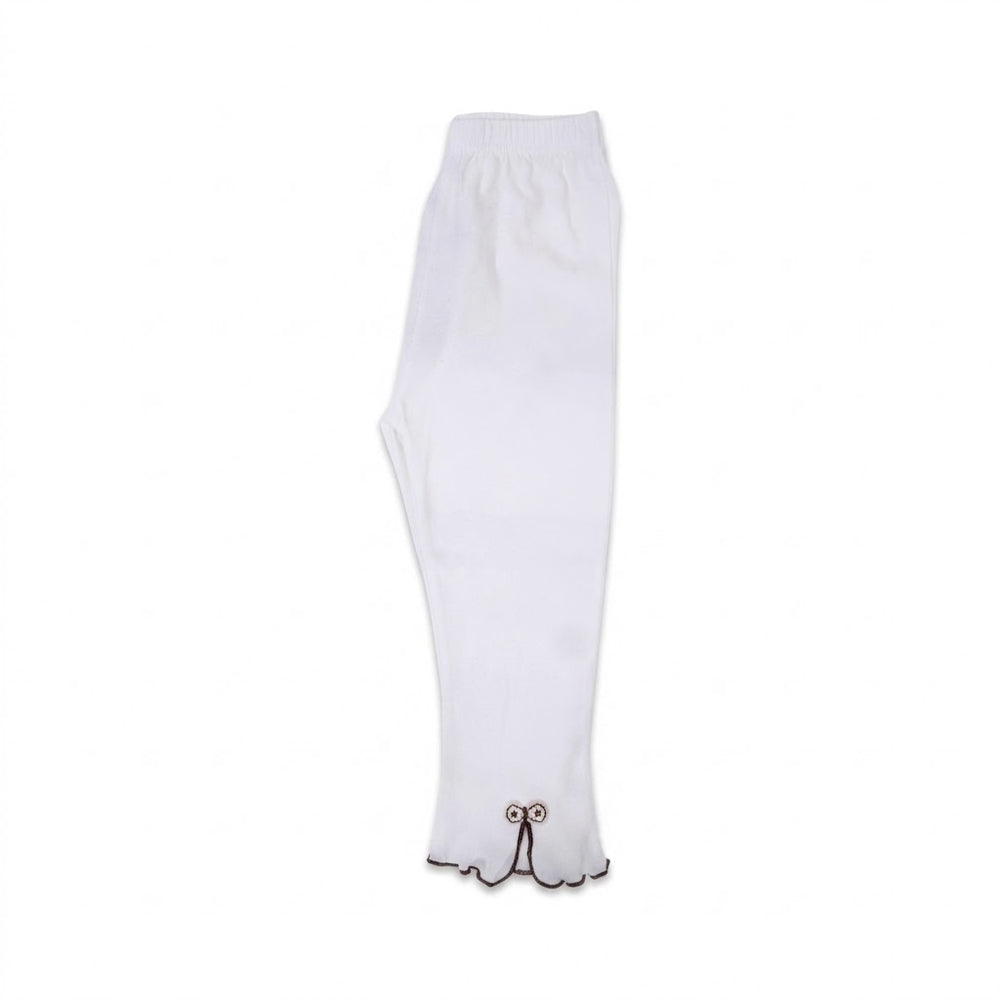 GIRLS TIGHT PLAIN WHITE IRS-26 6-7 YEAR 005