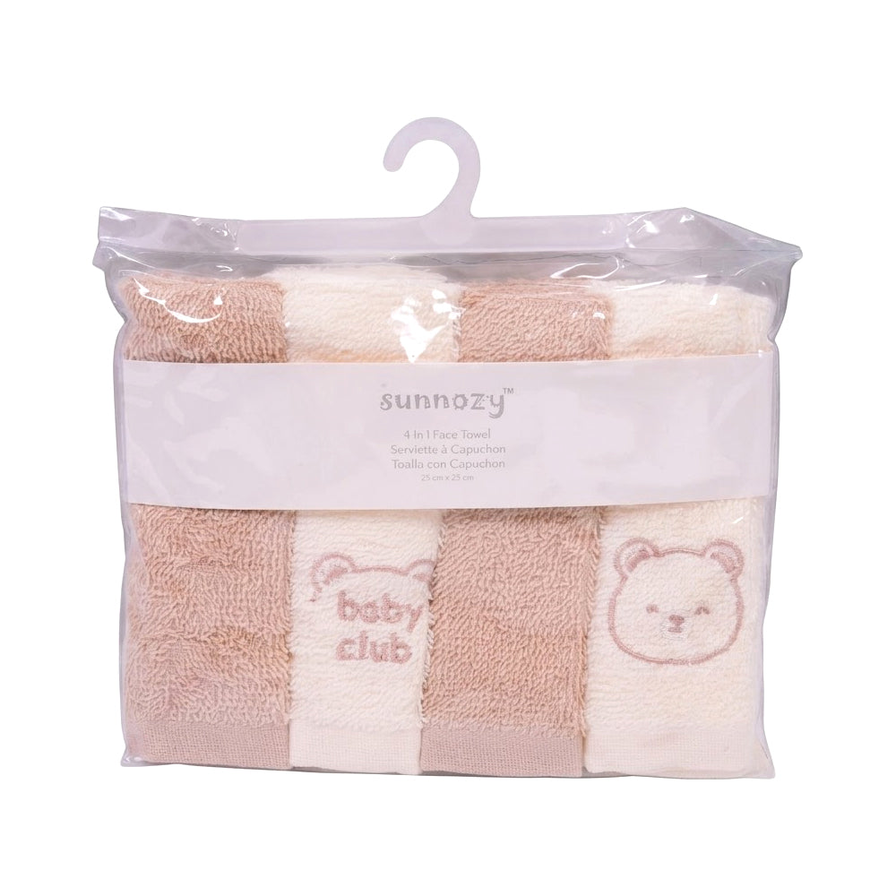 BABY 4PC FACE TOWEL IRS-26 CLTW05-C