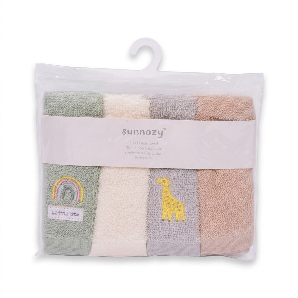 BABY 4PC FACE TOWEL IRS-26 CLTW05-D
