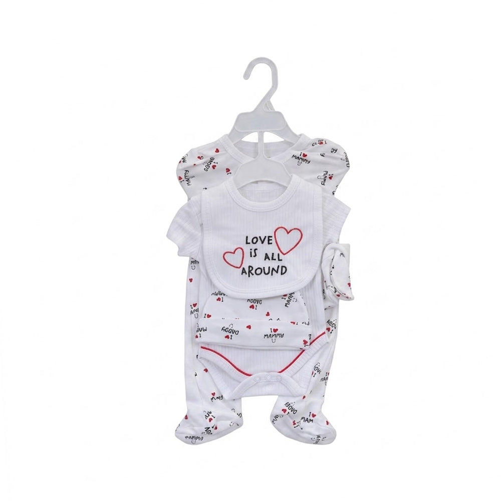 BABY 5PC GIFT SET HANGER WHITE IRS-26 0-3M S5385