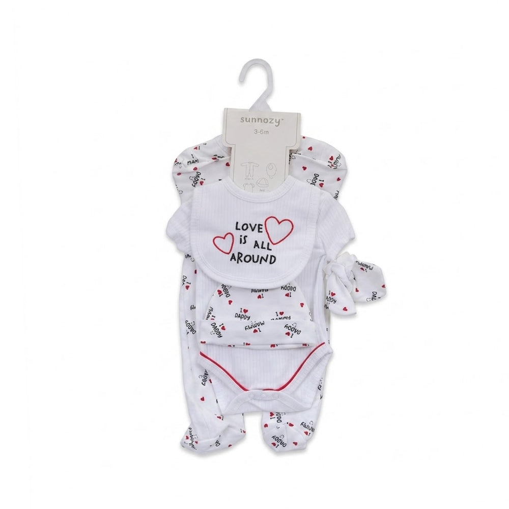 BABY 5PC GIFT SET HANGER WHITE IRS-26 3-6M S5385