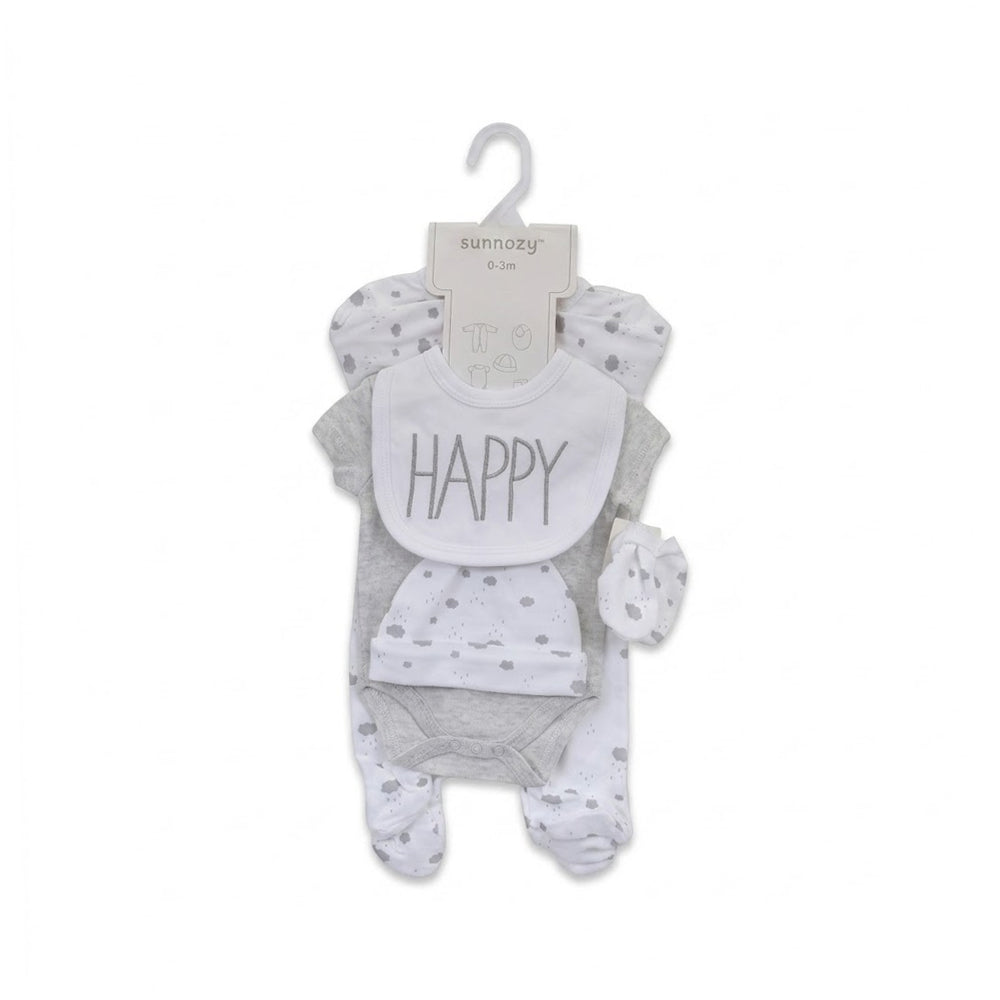 BABY 5PC GIFT SET HANGER L GREY IRS-26 0-3M S5384