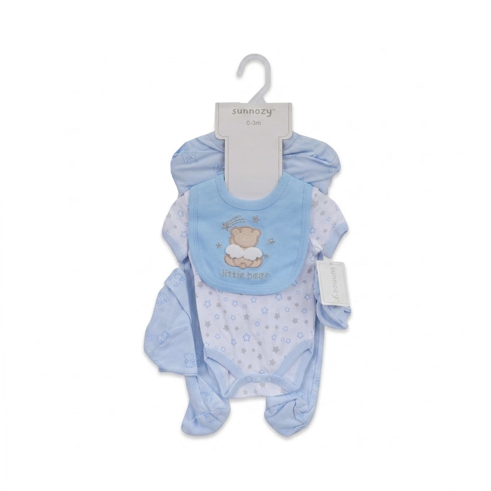 BABY 5PC GIFT SET HANGER BLUE IRS-26 0-3M S5379