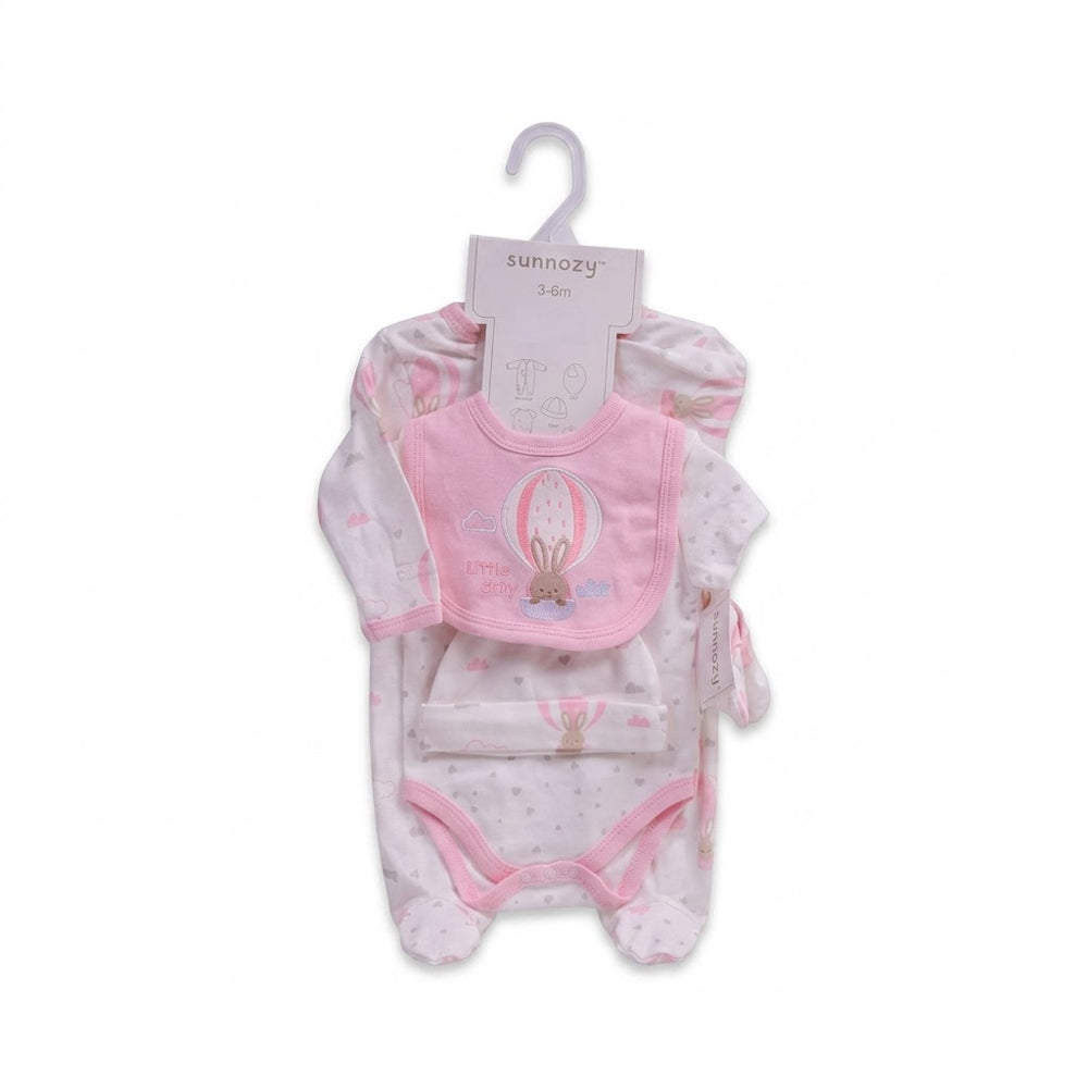 BABY 5PC GIFT SET HANGER L PINK IRS-26 3-6M S5381