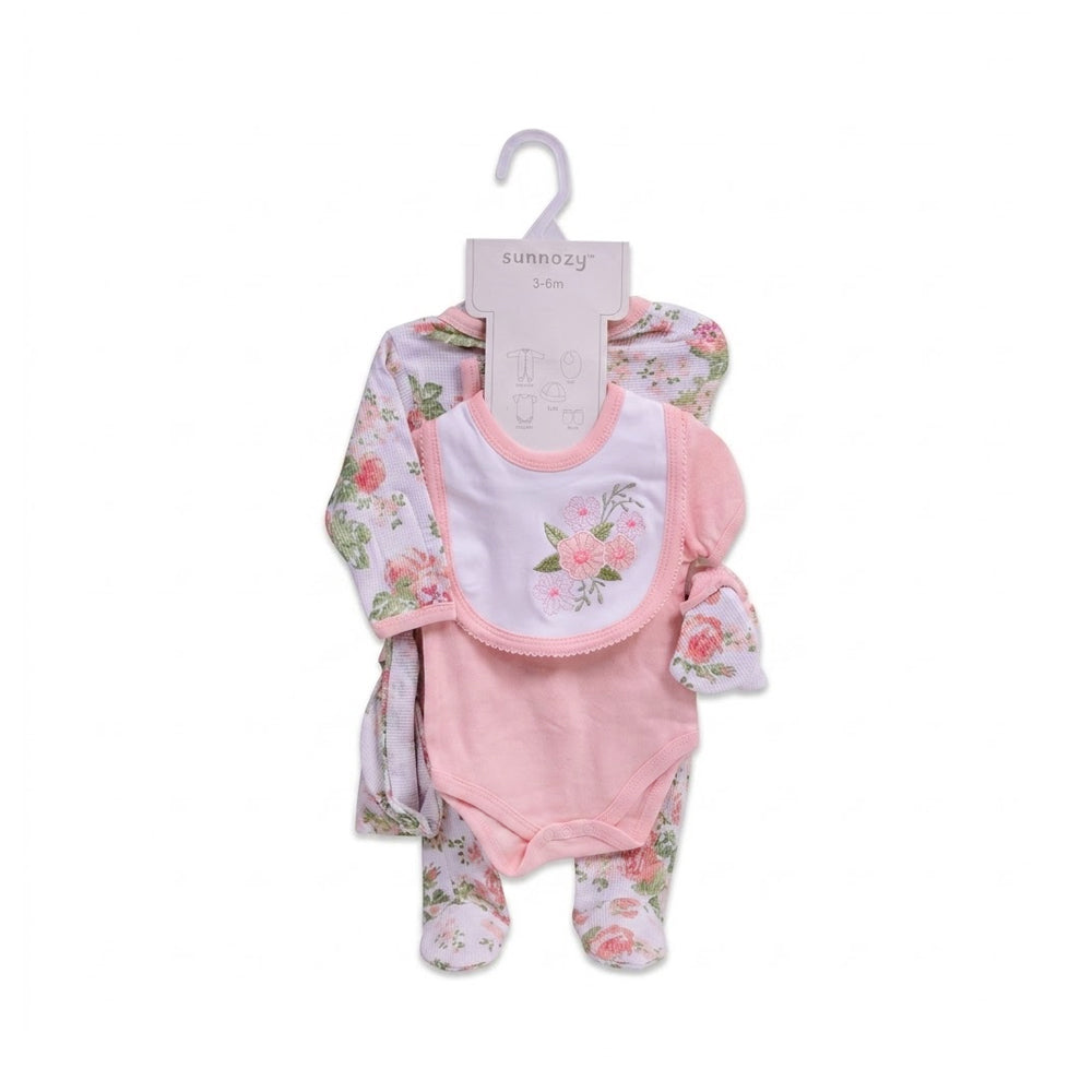 BABY 5PC GIFT SET HANGER PEACH IRS-26 3-6M S5374