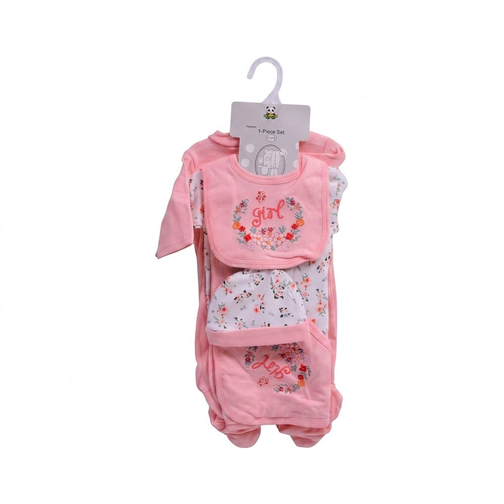 BABY 6PC GIFT SET HANGER PEACH IRS-26 0-3M S6309