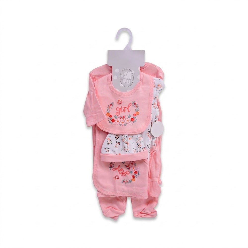 BABY 6PC GIFT SET HANGER PEACH IRS-26 3-6M S6309