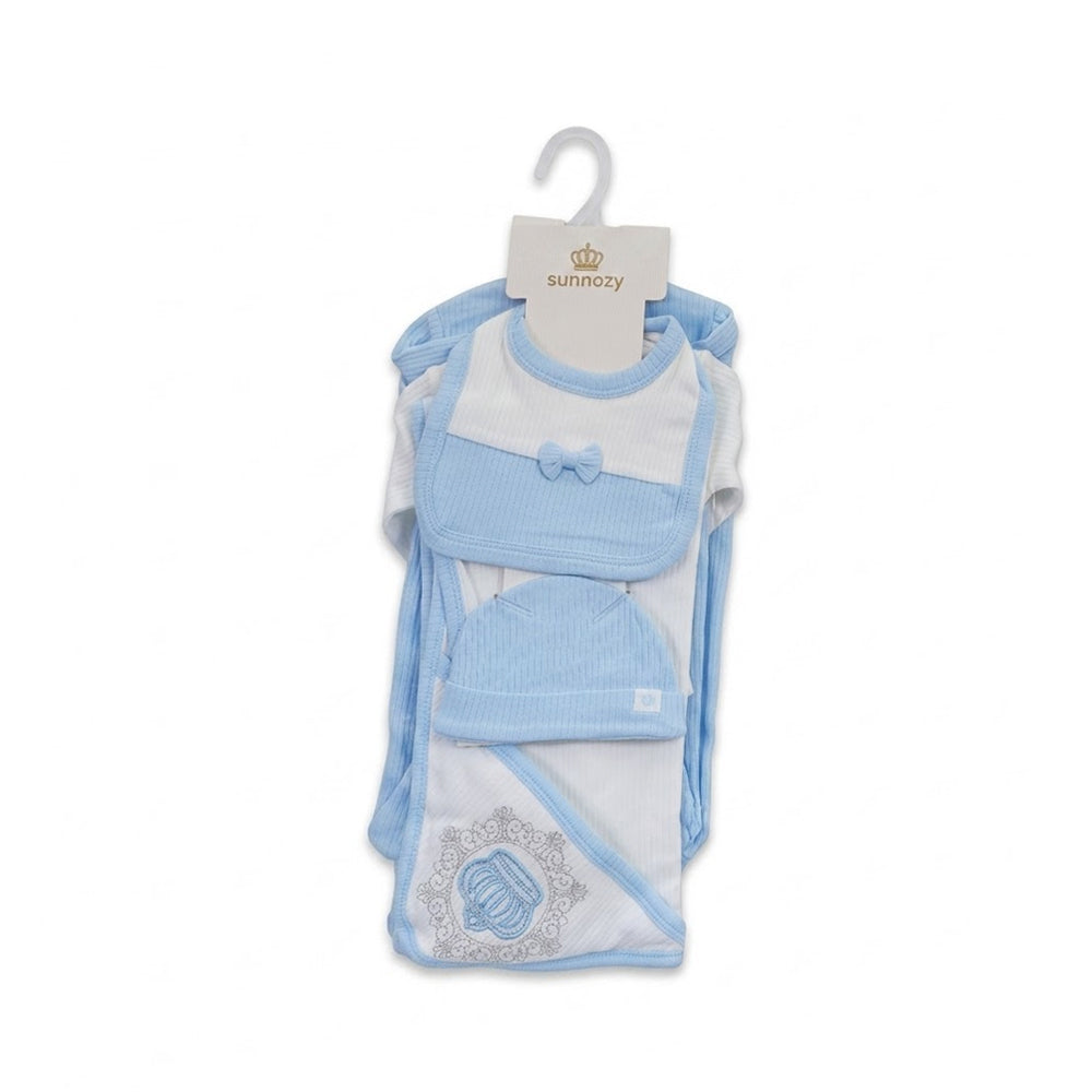 BABY 6PC GIFT SET HANGER SKY BLUE IRS-26 0-3M S6319