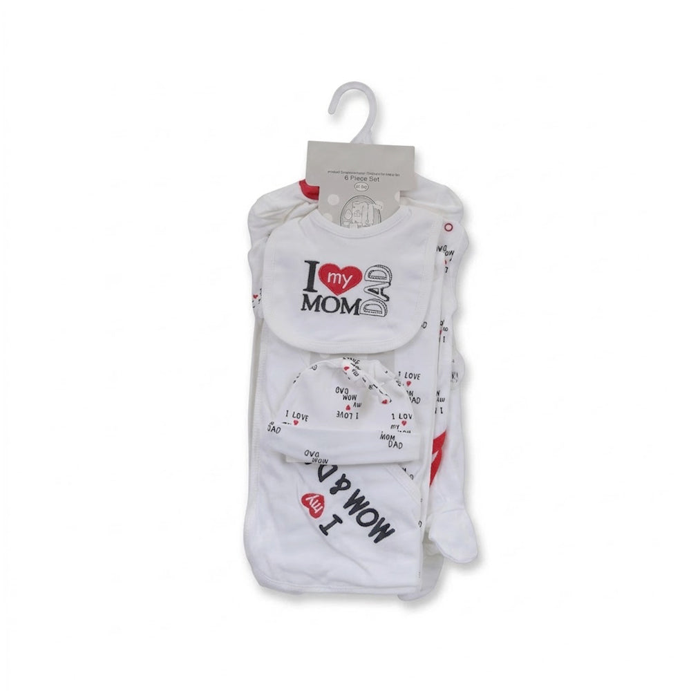 BABY 6PC GIFT SET HANGER WHITE IRS-26 0-3M S6308