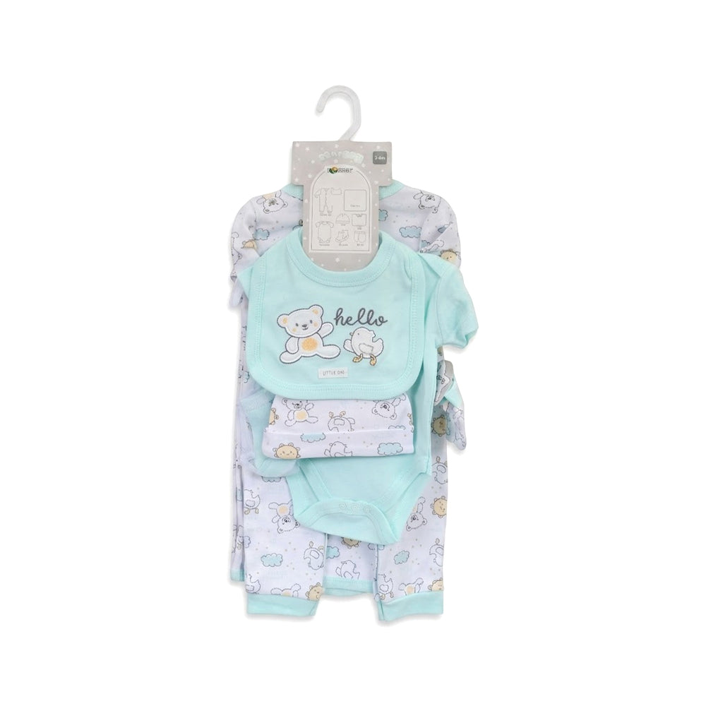 BABY 7PC GIFT SET HANGER GREY IRS-26 3-6M S-7333