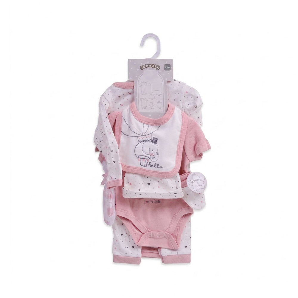 BABY 7PC GIFT SET HANGER PEACH IRS-26 3-6M S-7331