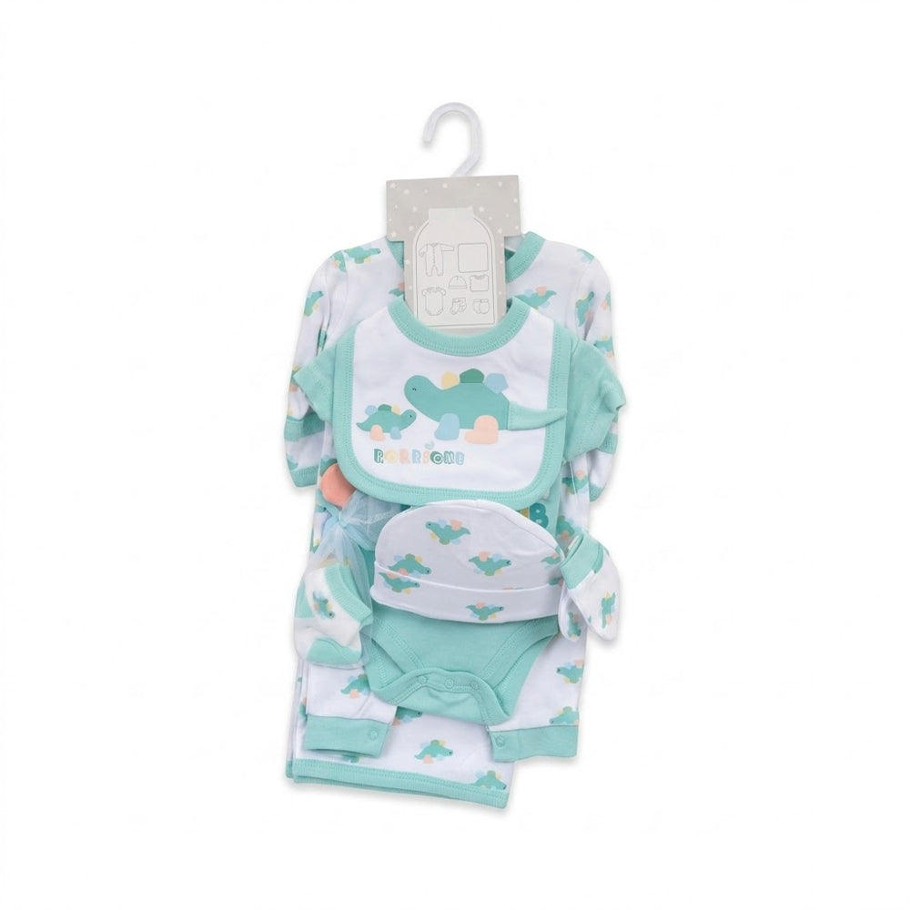 BABY 7PC GIFT SET HANGER SEA GREEN IRS-26 0-3M S7330