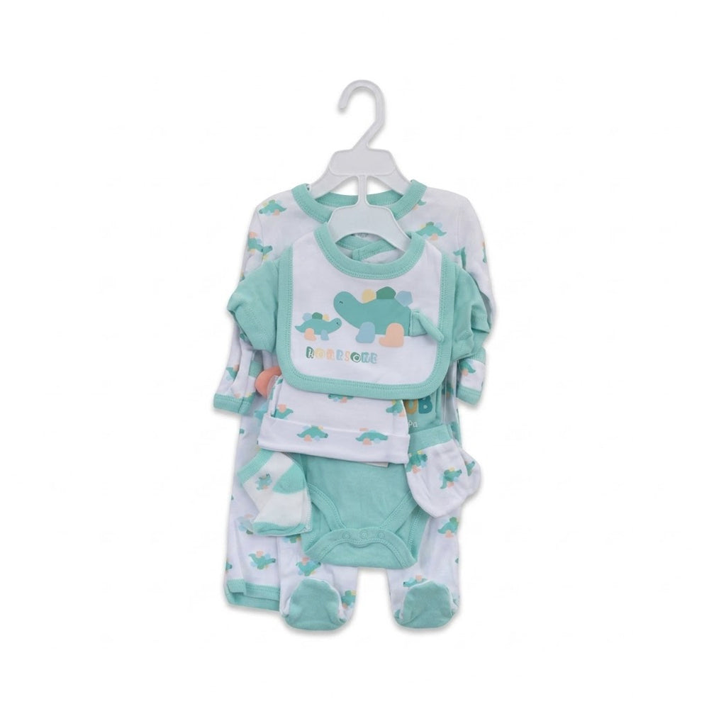 BABY 7PC GIFT SET HANGER SEA GREEN IRS-26 3-6M S7330
