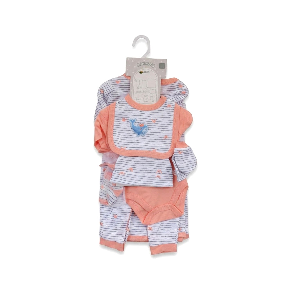 BABY 7PC GIFT SET HANGER T PINK IRS-26 3-6M S7329