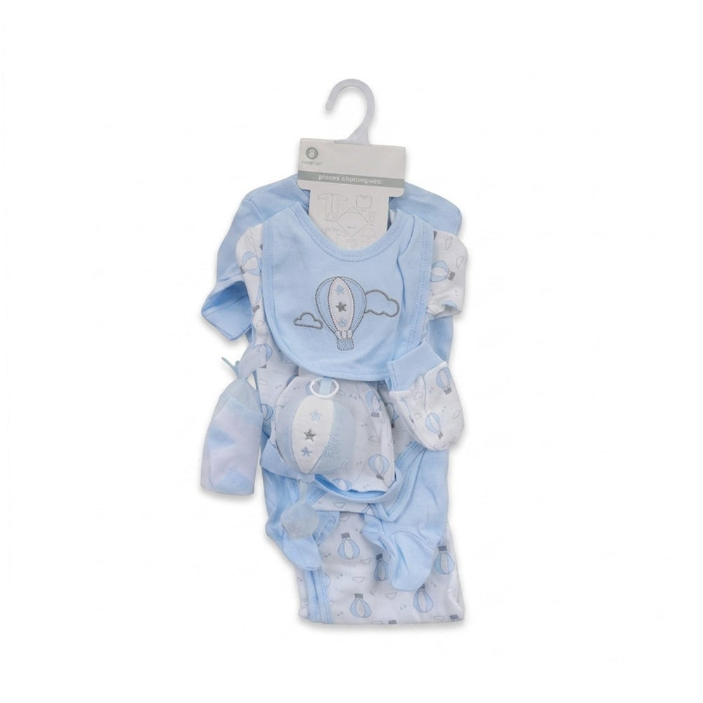 BABY 8PC GIFT SET HANGER BLUE IRS-26 0-3M S9318