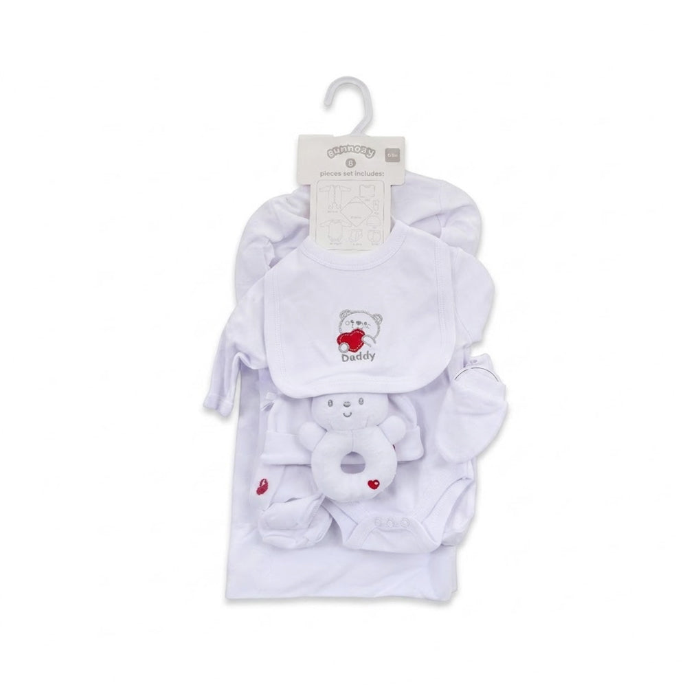 BABY 8PC GIFT SET HANGER WHITE IRS-26 0-3M S9312