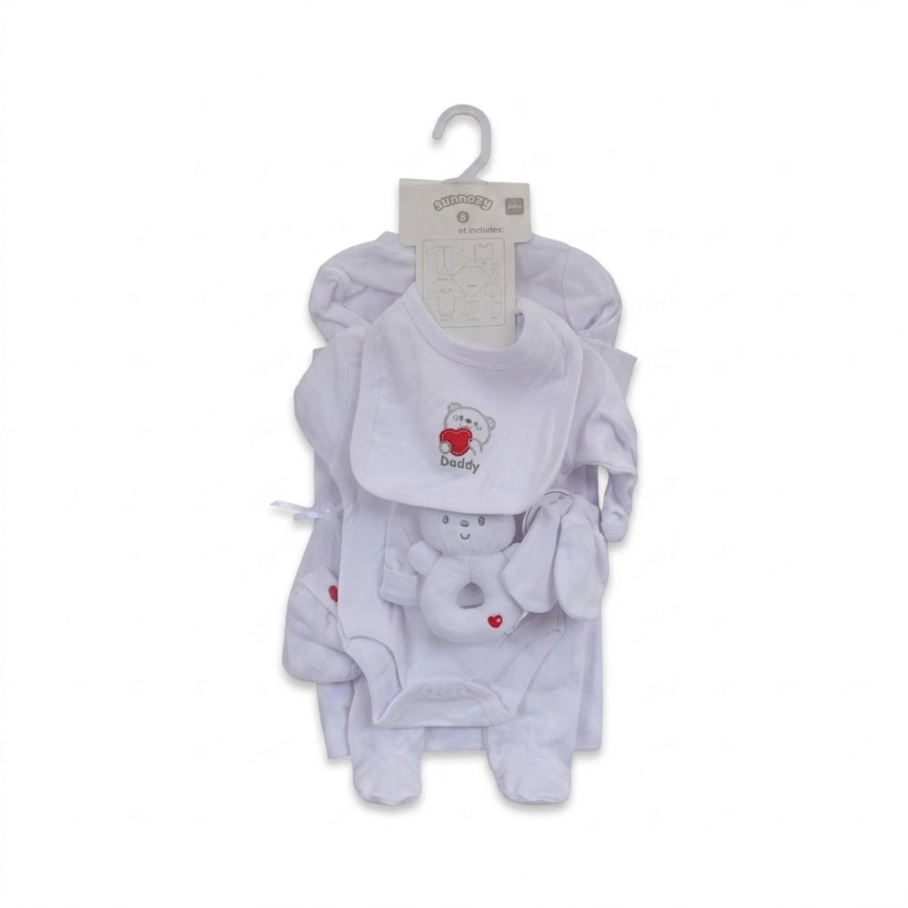 BABY 8PC GIFT SET HANGER WHITE IRS-26 3-6M S9312