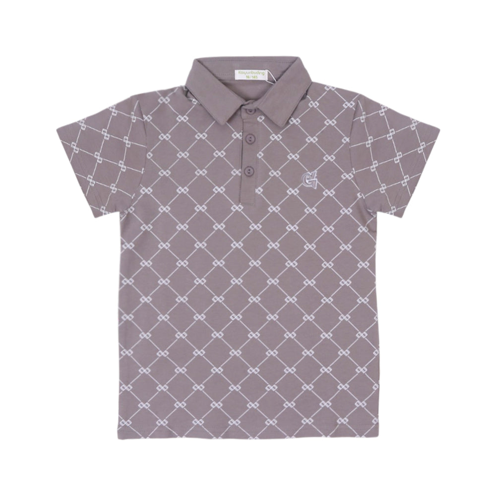 BOYS S/S T-SHIRT POLO GREY IR 7-8 YEAR C110