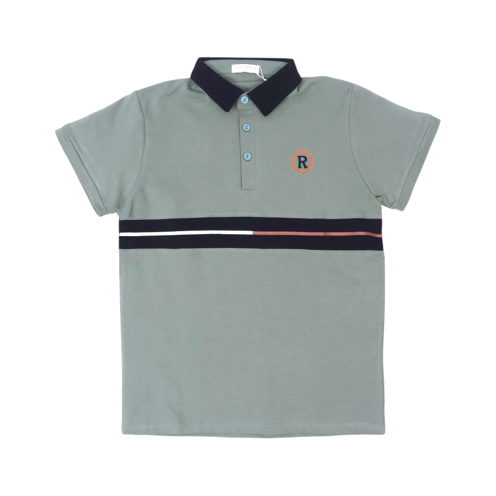 BOYS S/S T-SHIRT POLO GREEN IR 11-12 YEAR A7857