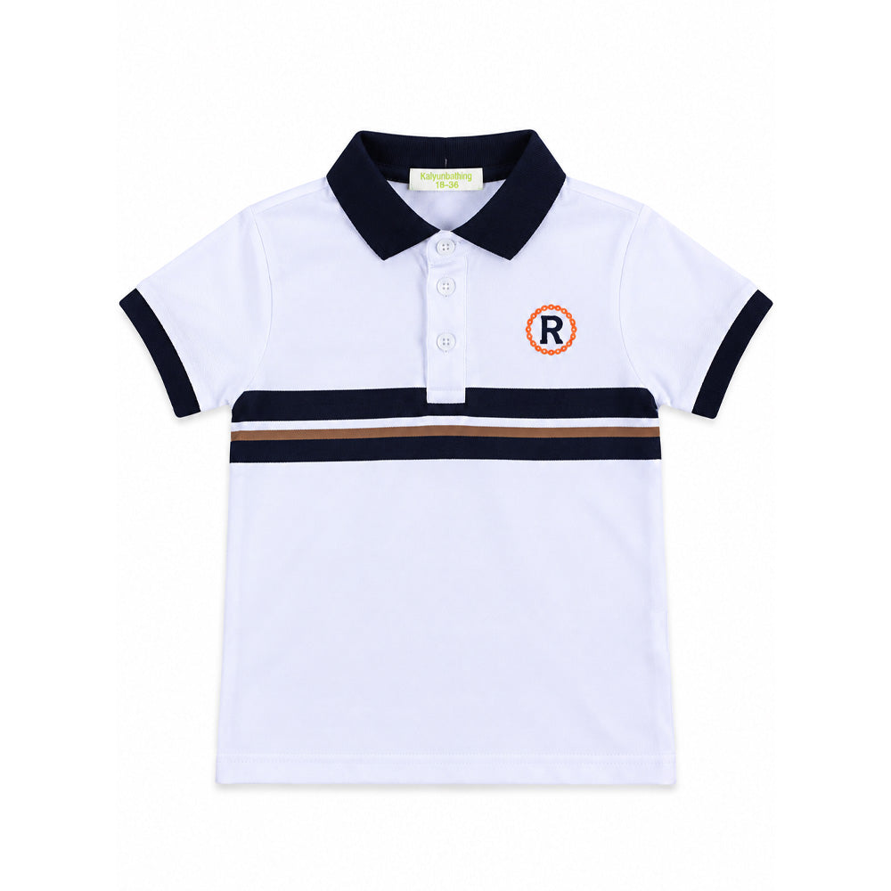 BOYS S/S T-SHIRT POLO WHITE IR A7857