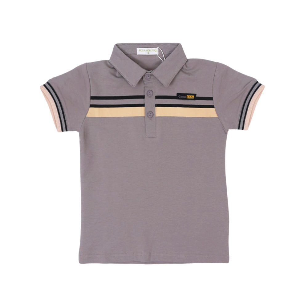 BOYS S/S T-SHIRT POLO GREY IR 4-5 YEAR A7149