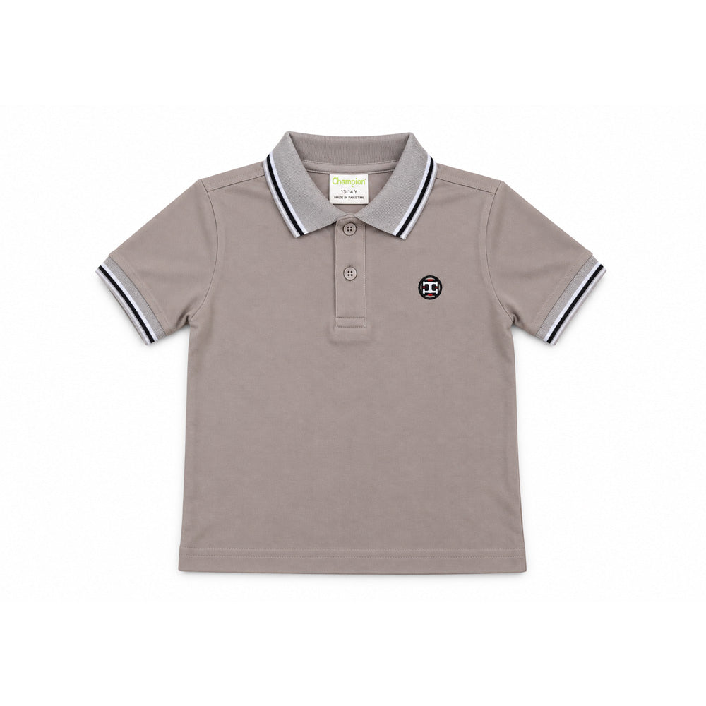 BOYS S/S T-SHIRT POLO GREY IR C239
