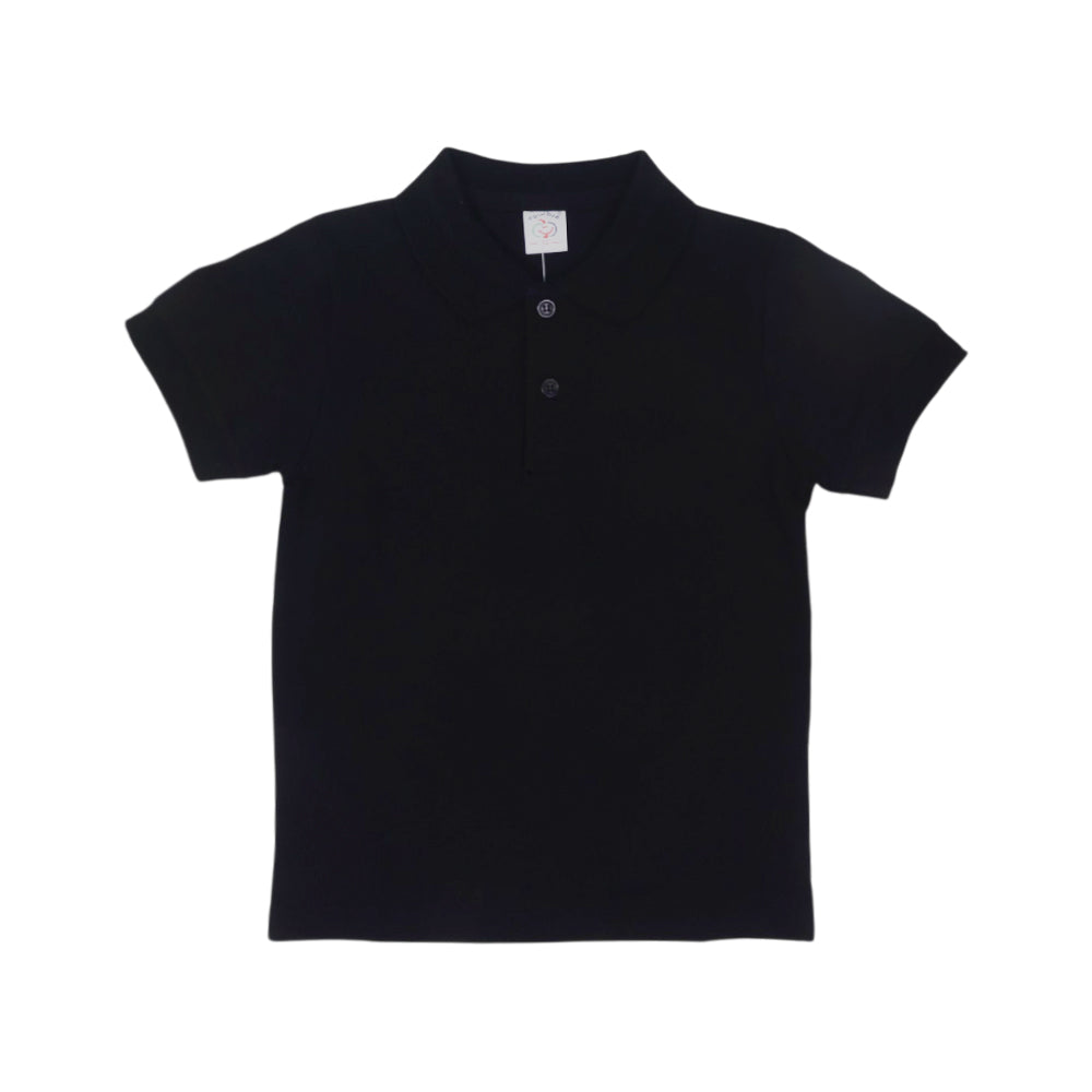 BOYS S/S T-SHIRT POLO BLACK IR 4-5 YEAR 9005