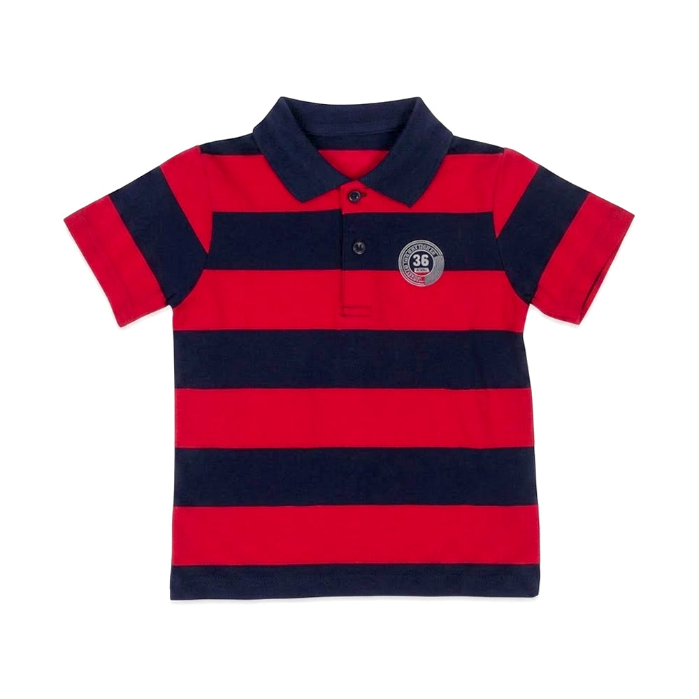 BOYS S/S T-SHIRT POLO STRIPE MIX COLOR IR 2-3 YEAR 274-3
