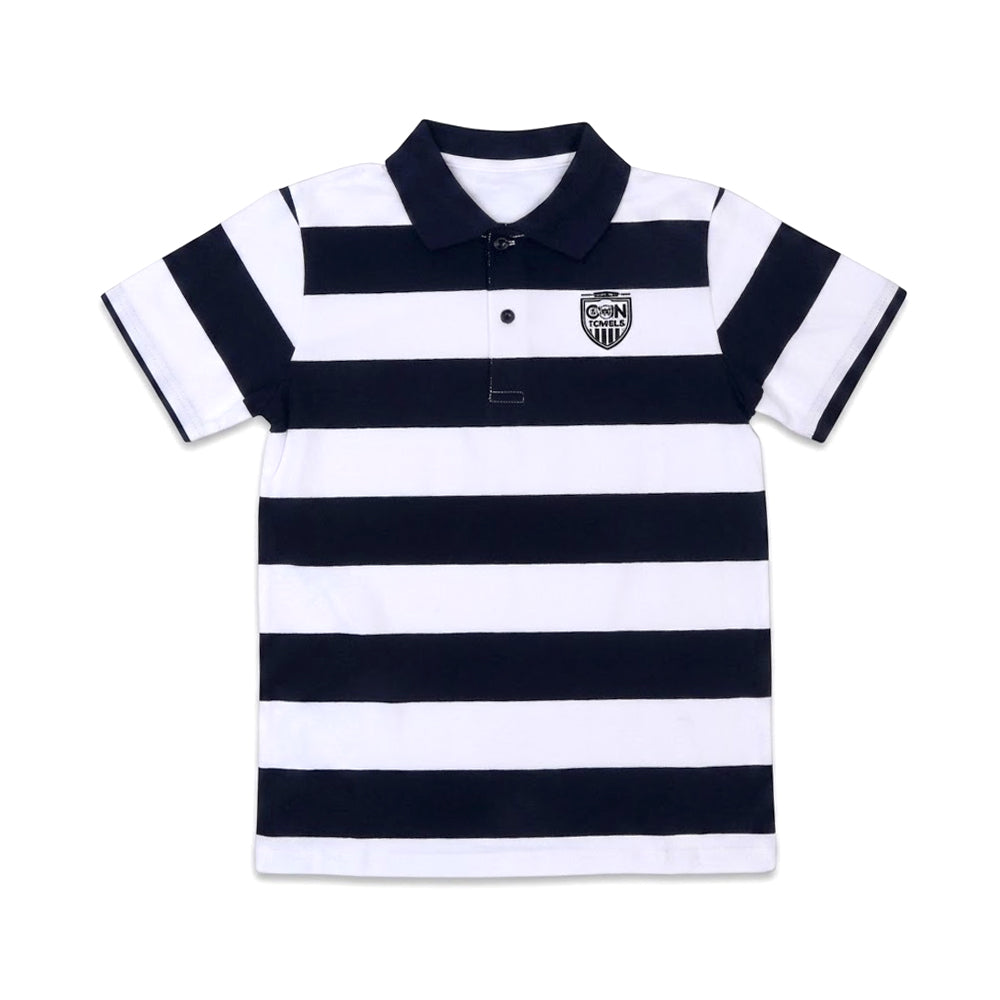 BOYS S/S T-SHIRT POLO STRIPE LIGHT MIX COLOR IR 11-12 YEAR 3