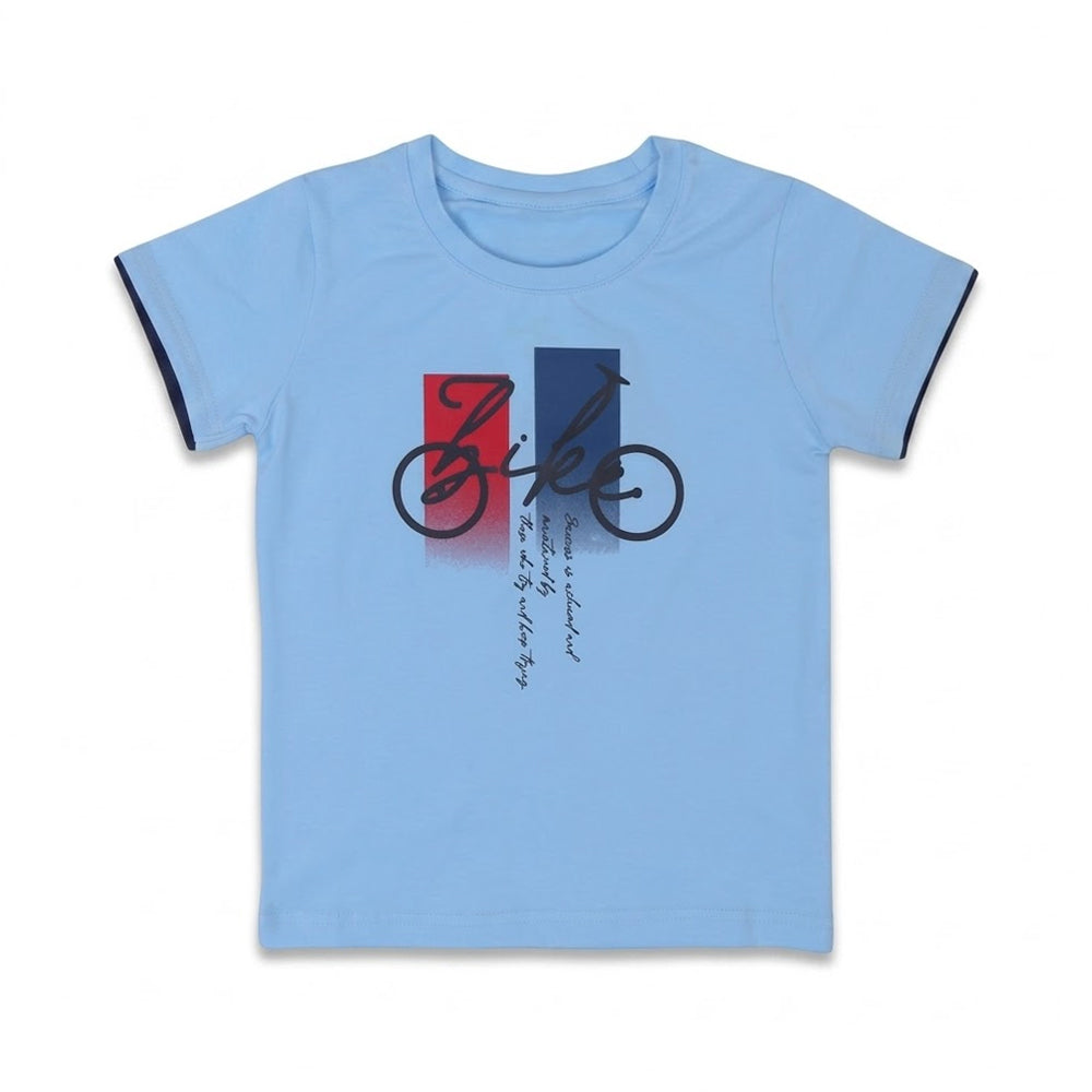 BOYS S/S T-SHIRT ROUND NECK SKY BLUE IR 3-4 YEAR A7759