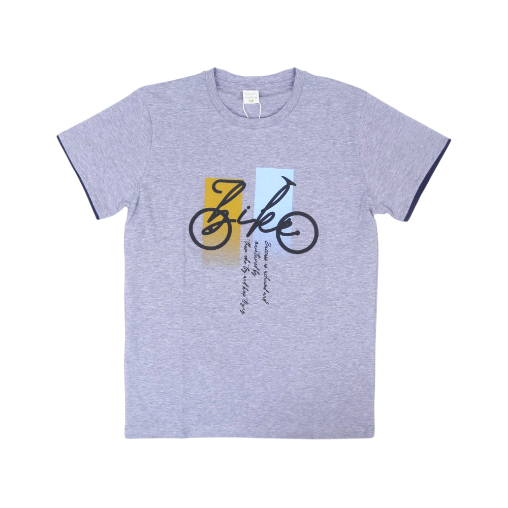 BOYS S/S T-SHIRT ROUND NECK GREY IR 11-12 YEAR A7759