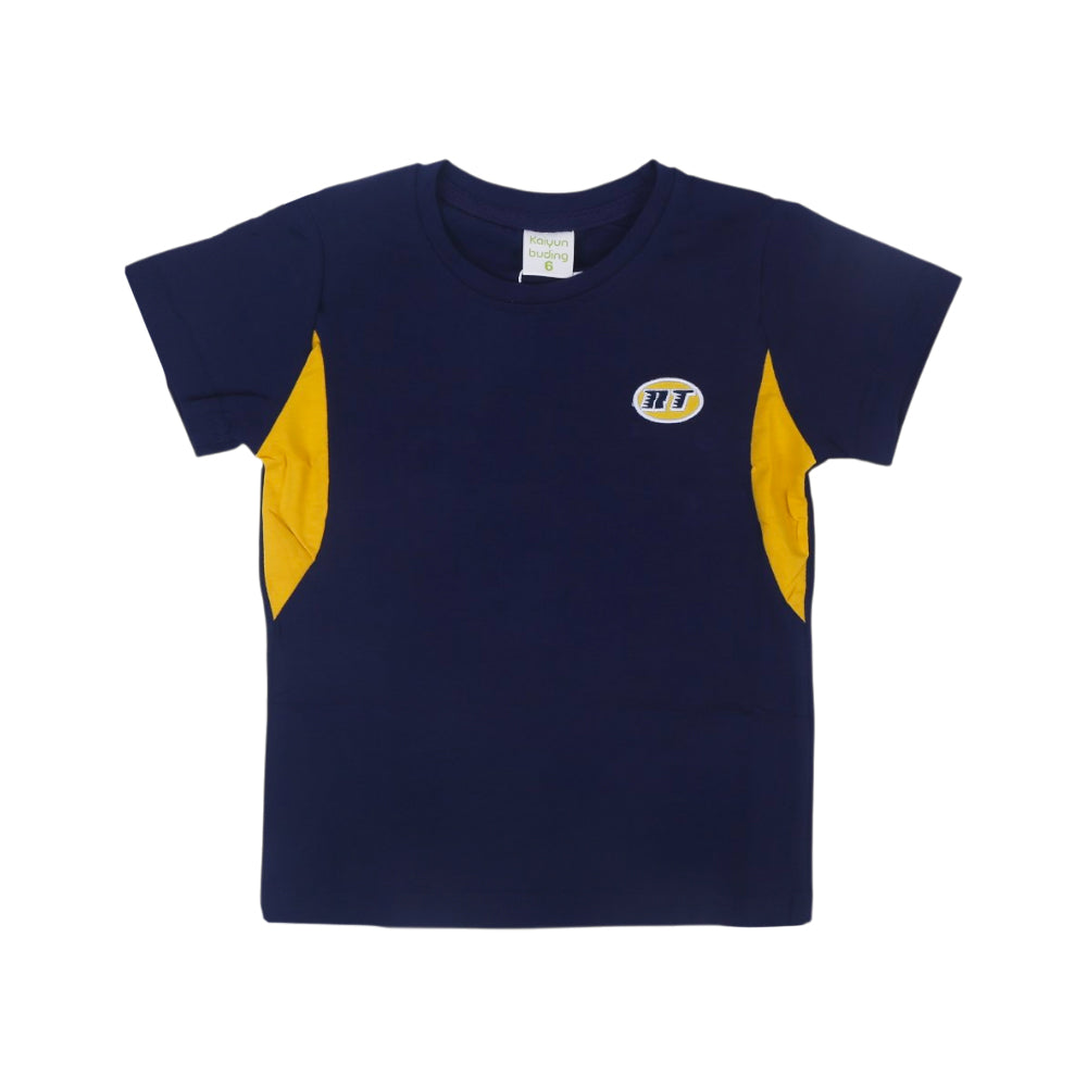 BOYS S/S T-SHIRT ROUND NECK NAVY BLUE IR 2-3 YEAR L2293