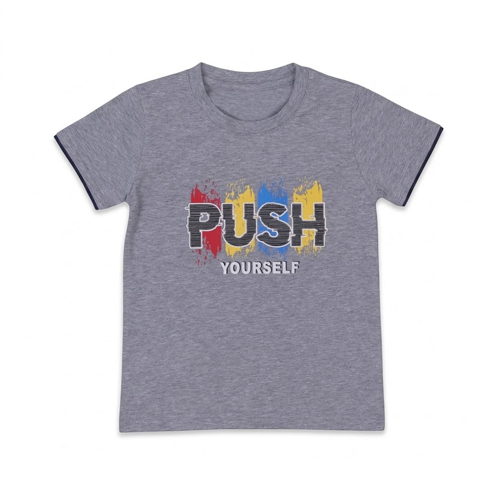 BOYS S/S T-SHIRT ROUND NECK GREY IR 2-3 YEAR A7512