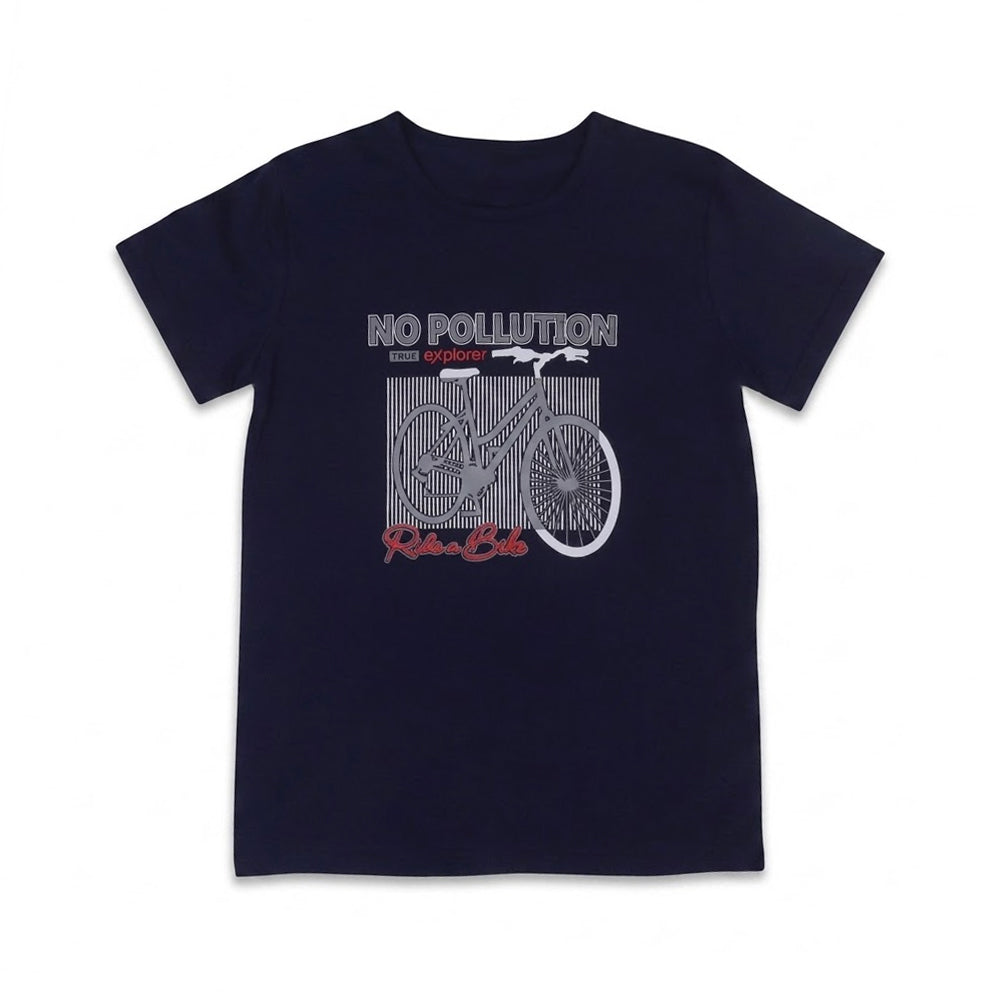 BOYS S/S T-SHIRT ROUND NECK NAVY BLUE IR 11-12 YEAR A7703