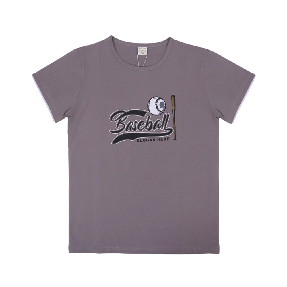 BOYS S/S T-SHIRT ROUND NECK GREY IR 11-12 YEAR A7813