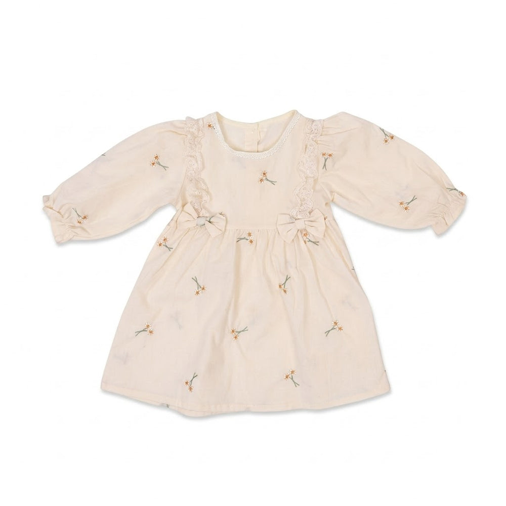 GIRLS L/S COTTON FROCK SKIN IR-26 2-3 YEAR 32066