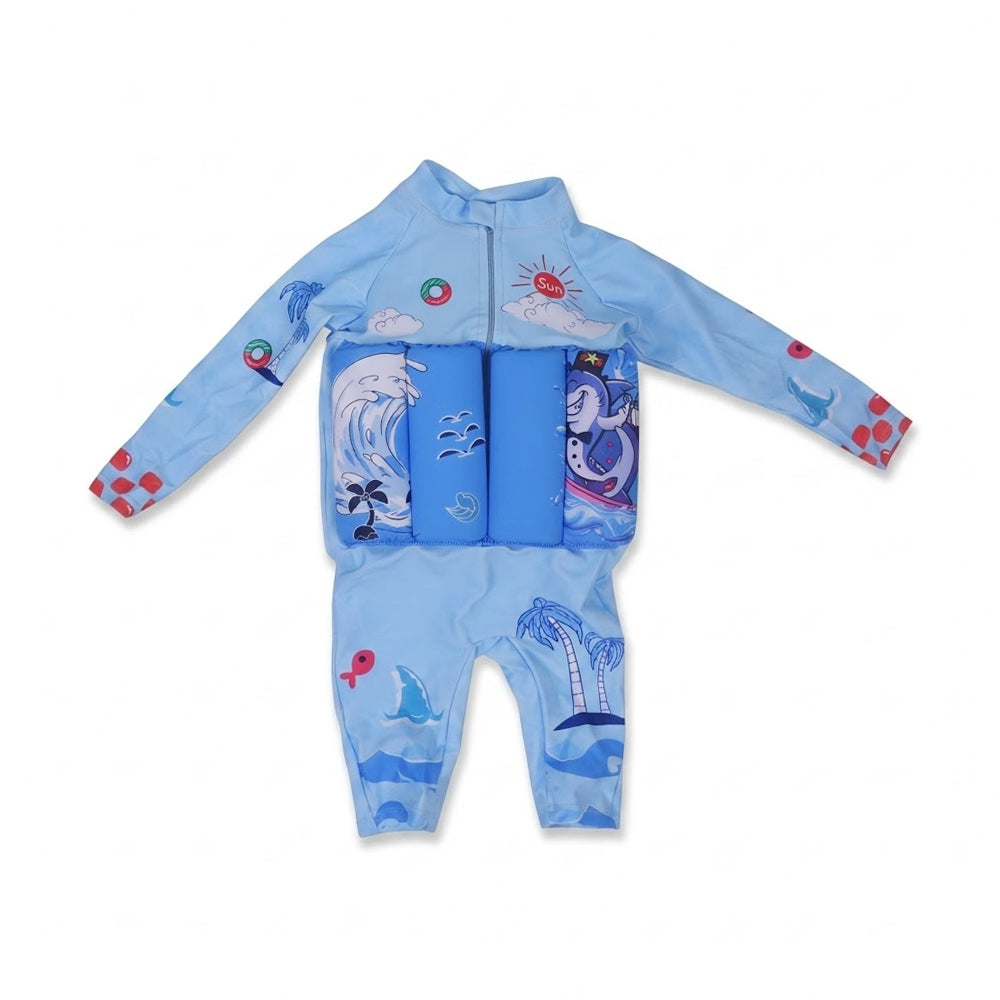BOYS L/S 2PC SWIMMING COSTUME PADDED IRS-26 3-4 YEAR 16