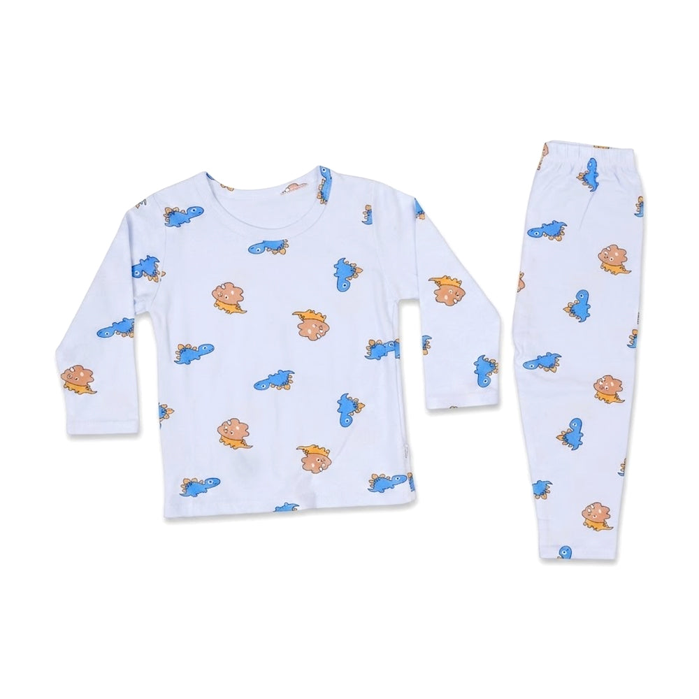 BOYS L/S 2PC L/W SLEEPING SUIT SKY BLUE 12-18M ZHS-26 6365 I