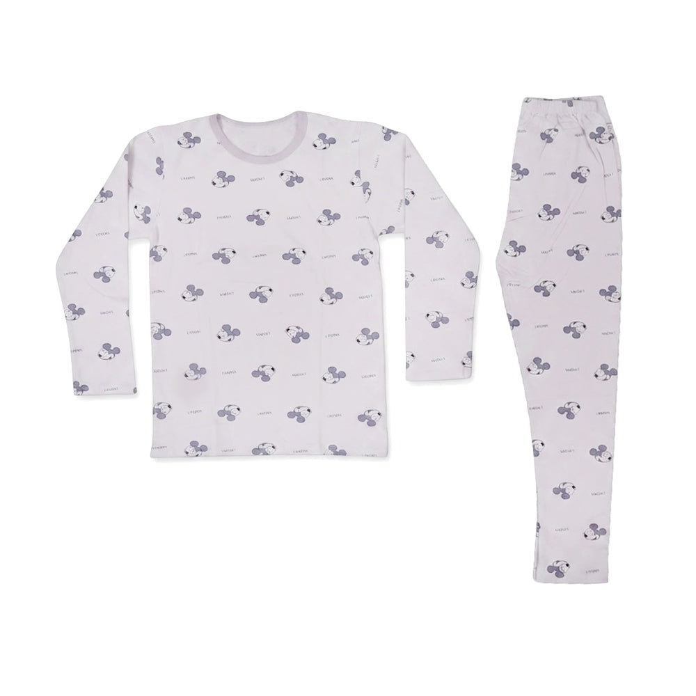 BOYS L/S 2PC L/S SLEEPING SUIT L-GRAY 7-8YEAR ZHS-26 7286 I.