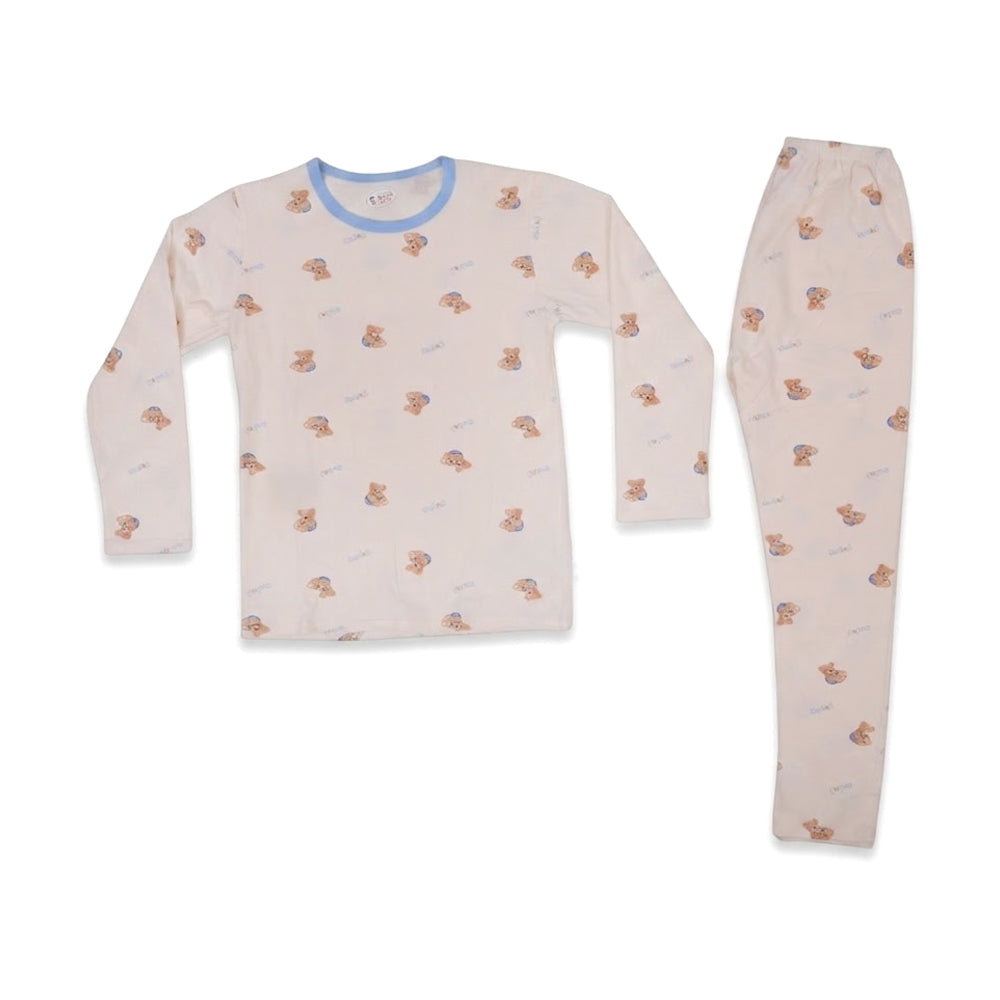 BOYS L/S 2PC L/S SLEEPING SUIT BLUE 7-8YEAR ZHS-26 7286 I.G