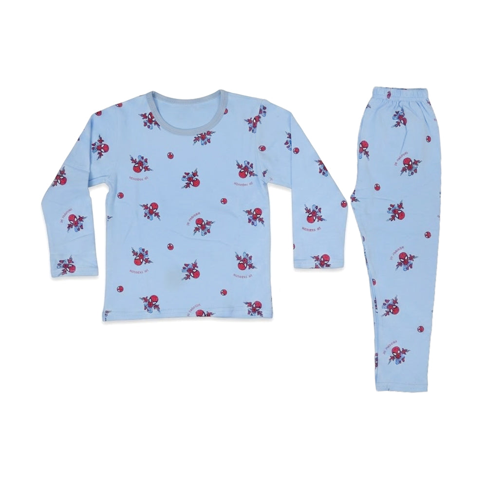 BOYS L/S 2PC L/W SLEEPING SUIT SKY BLUE 3-4YEAR ZHS-26 6916