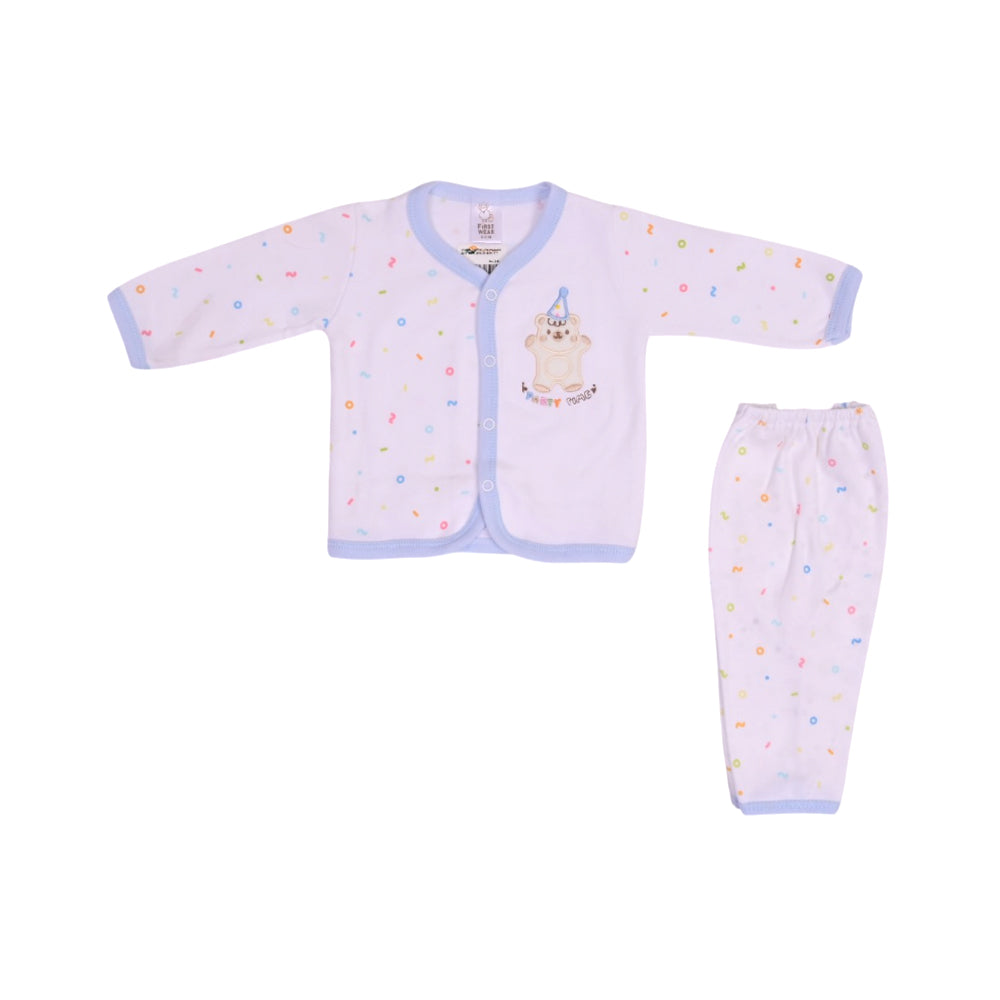 UNISEX L/S 2PC L/W PAJAMA SUIT 0-3M ZHS-26 6201 Y.T