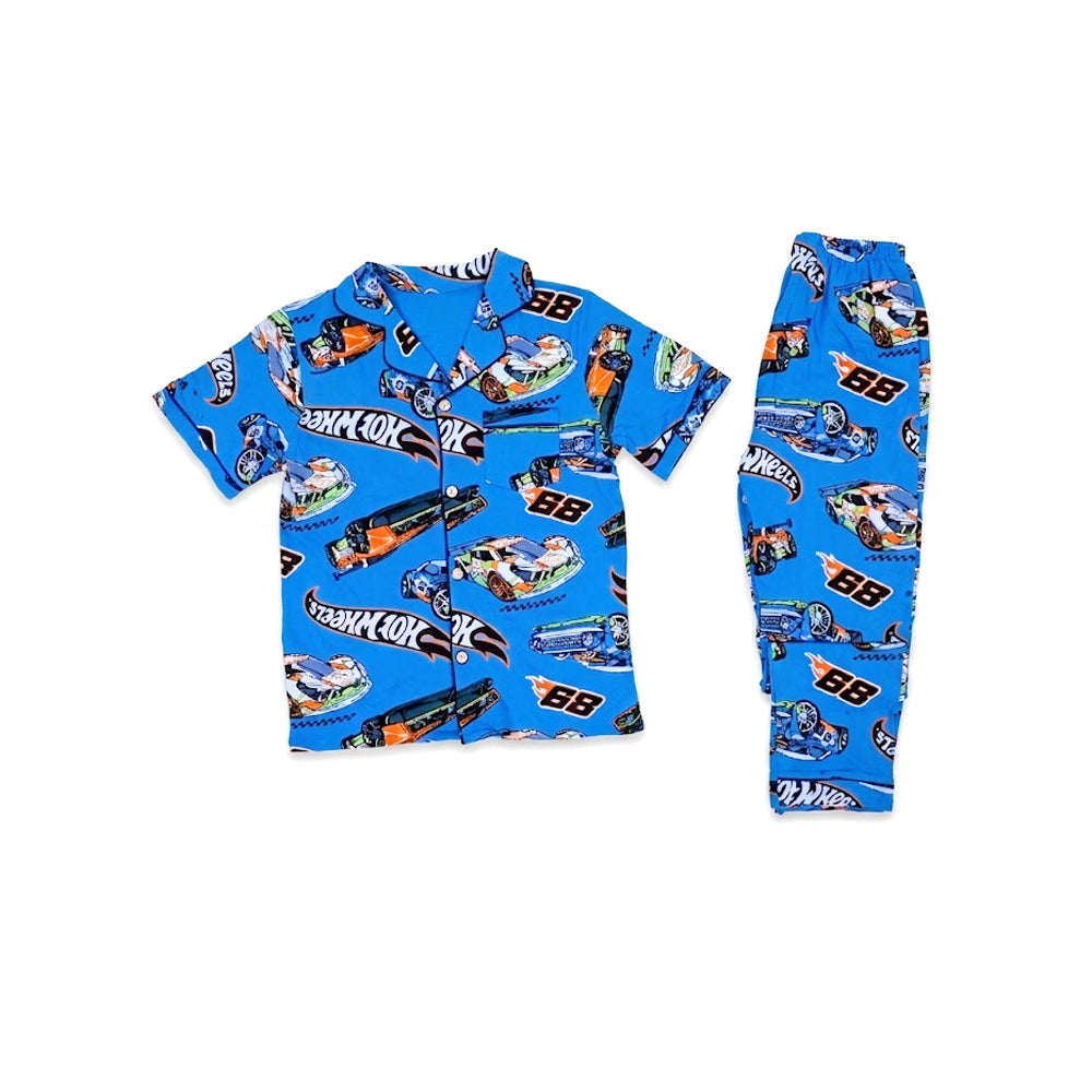 BOYS S/S 2PC SLEEPING SUIT F/O 8-9YEAR R-BLUE NO-2 IR-26