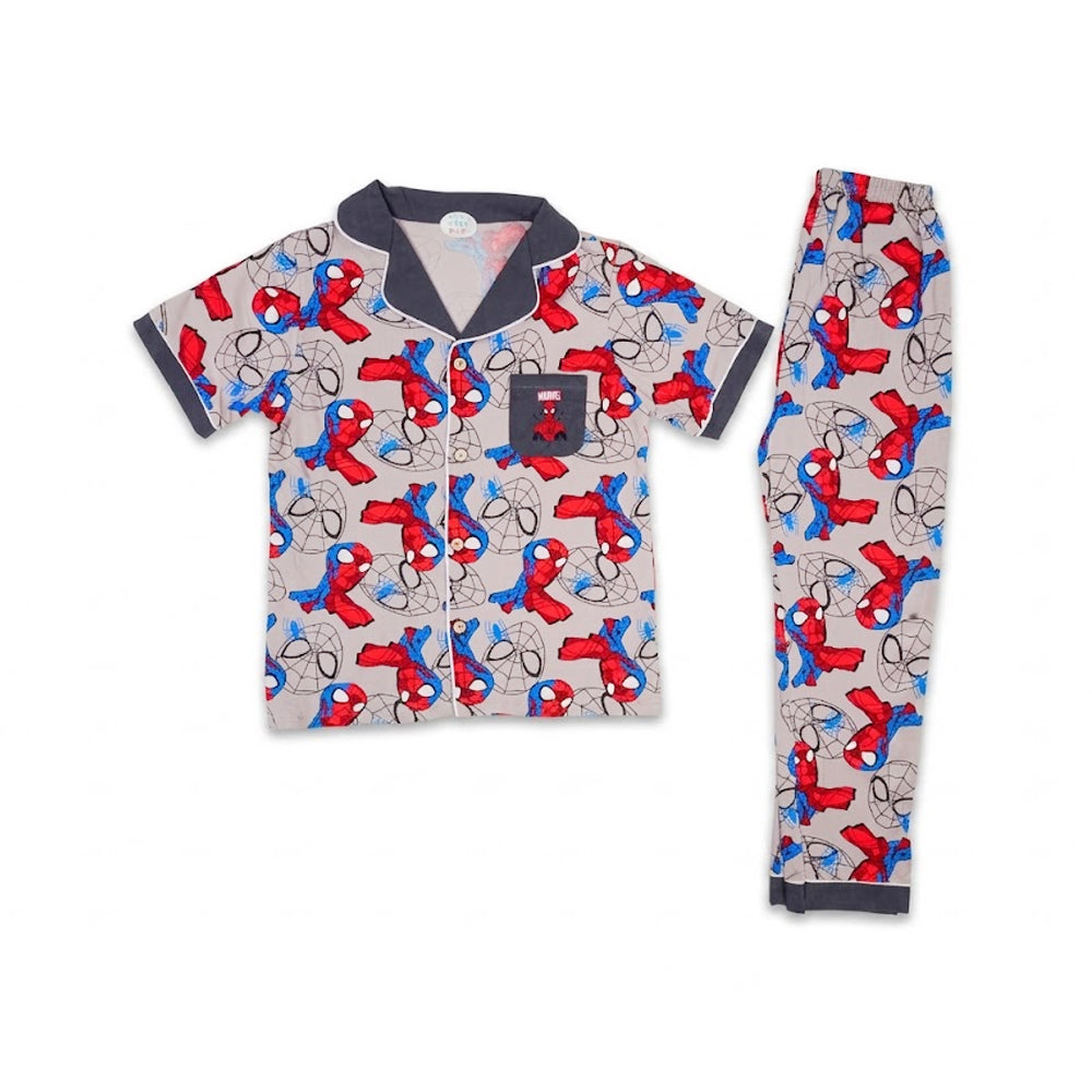 BOYS S/S 2PC SLEEPING SUIT  5-6YEAR GREY  NO-13 IR-26