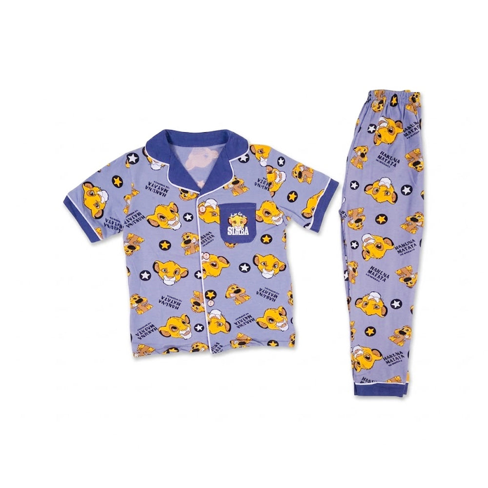 BOYS S/S 2PC SLEEPING SUIT F/O 5-6YEAR GREY NO-46 IR-26