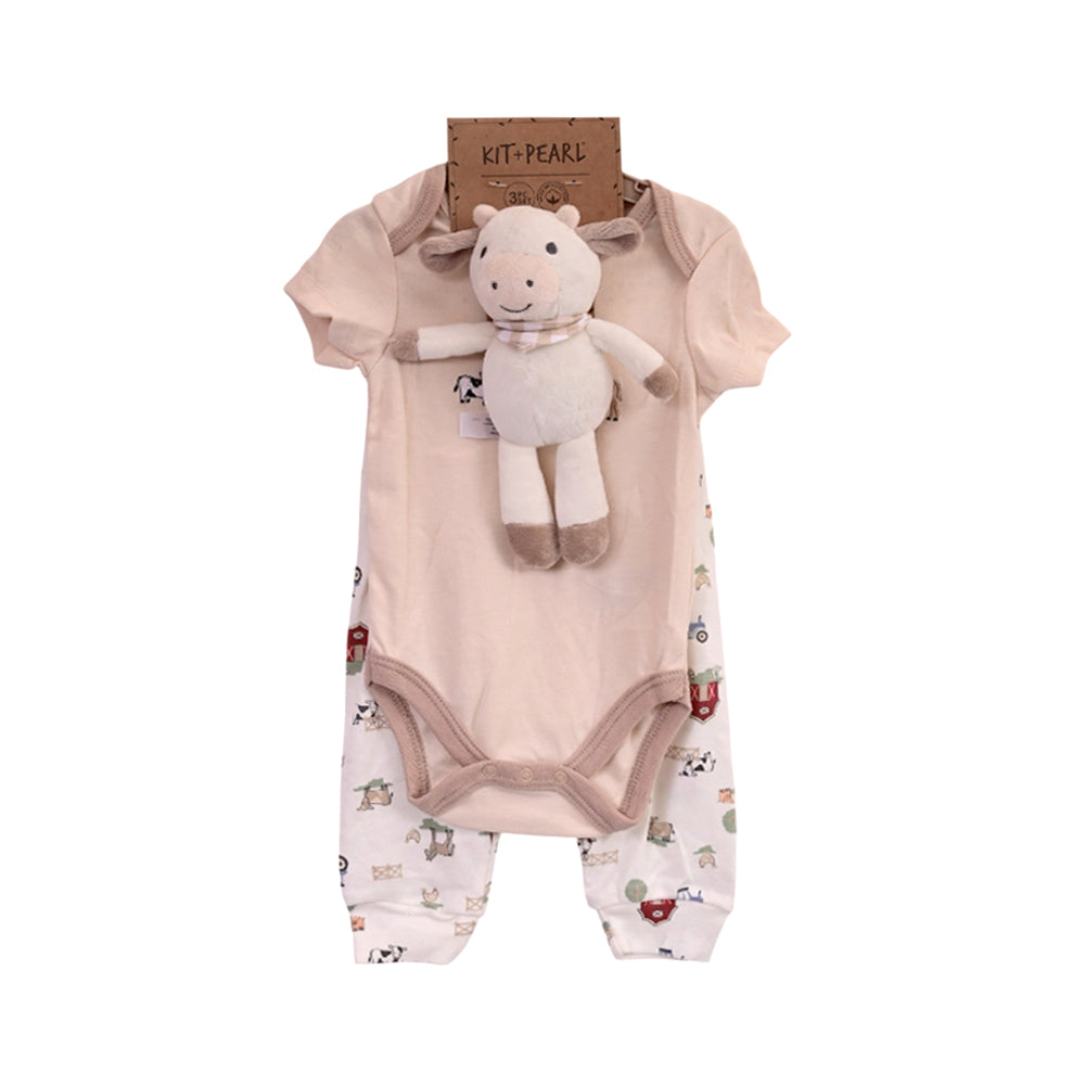 BOYS S/S 3PC PAJAMA SUIT SKIN 6-9M ZHS-26 NO-18 W.G