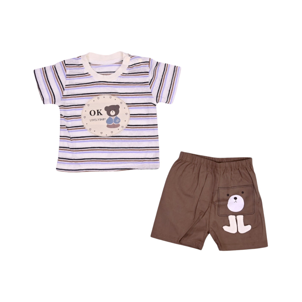 BOYS S/S 2PC KNICKER  SUIT 3-6M ZHS-26 NO-2 W.G