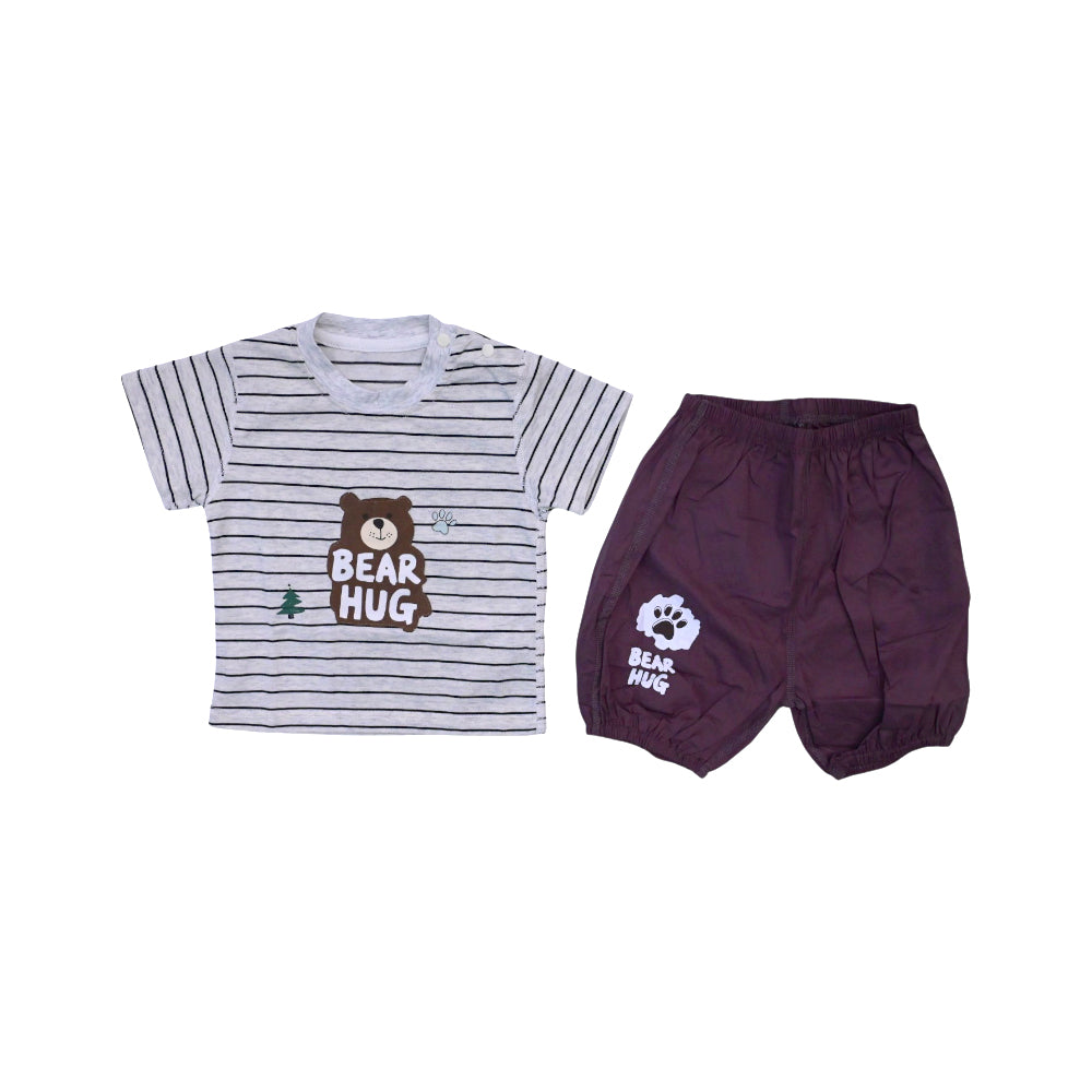 BOYS S/S 2PC KNICKER  SUIT 3-6M ZHS-26 NO-4 W.G
