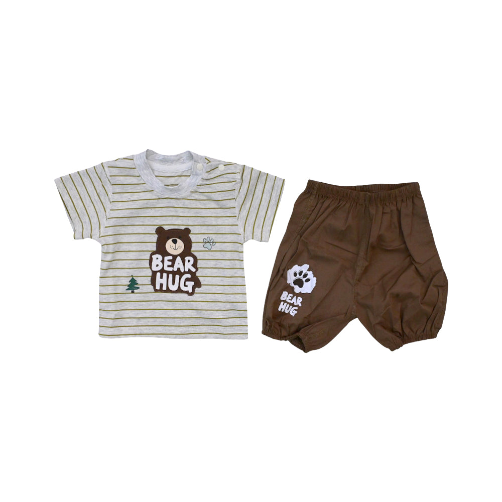 BOYS S/S 2PC KNICKER  SUIT 3-6M ZHS-26 NO-5 W.G